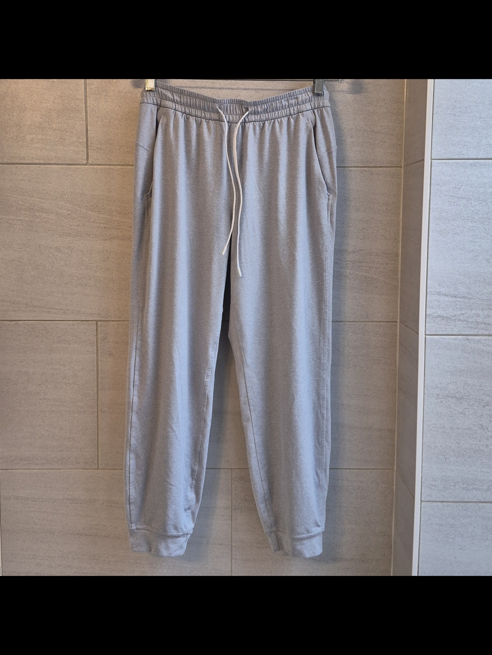 Lululemon Light Gray Soft Jersey Joggers - Size 6